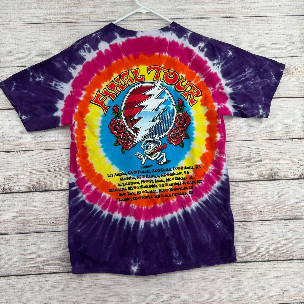 Liquid Blue Dead & Company T-Shirt Mens Large Purple Tie Dye Final Tour 2023 - Picture 2 of 6